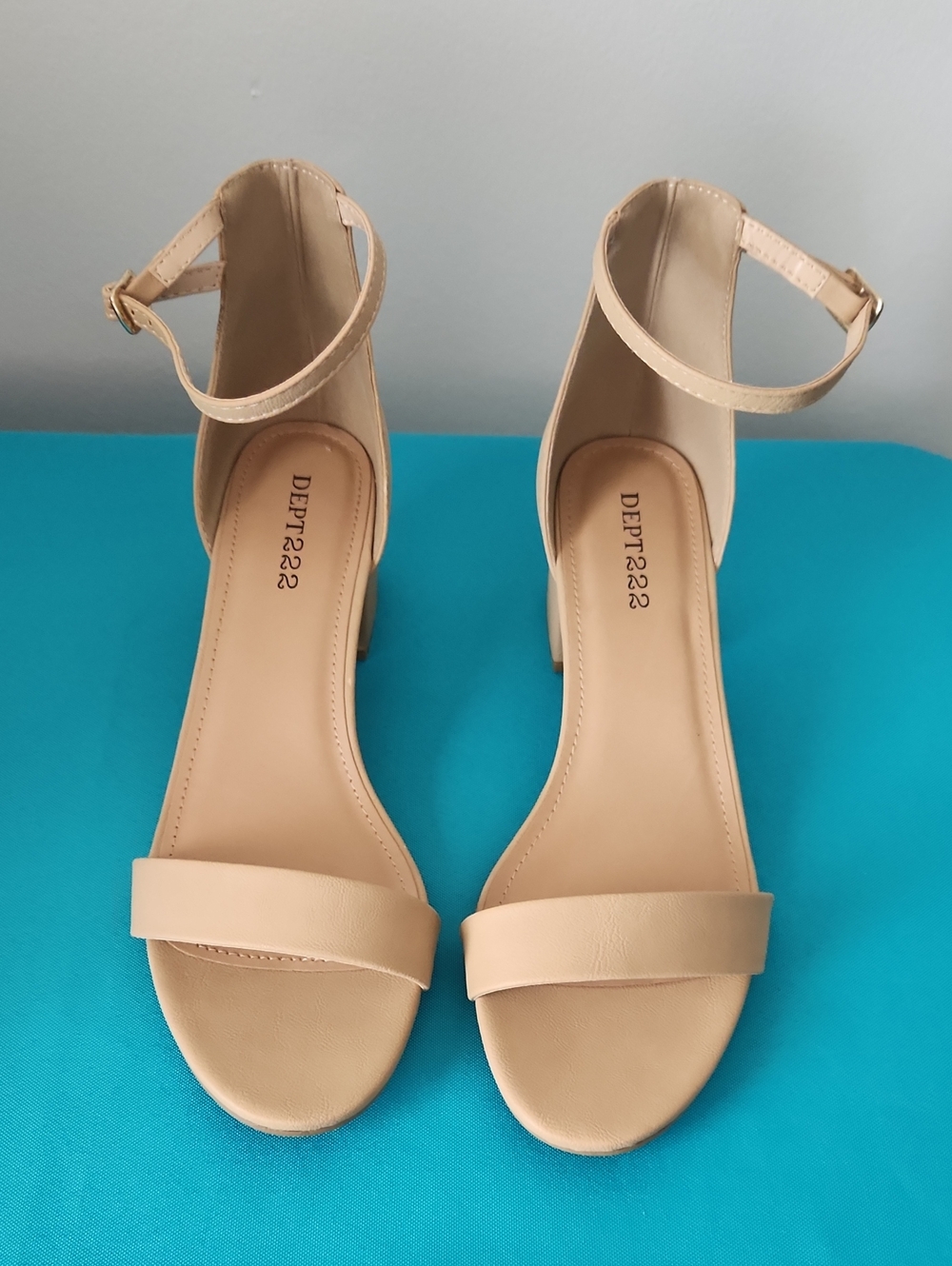 DEPT 222 Women's Neutral Ankle-Strap Block Heel Sandals - B